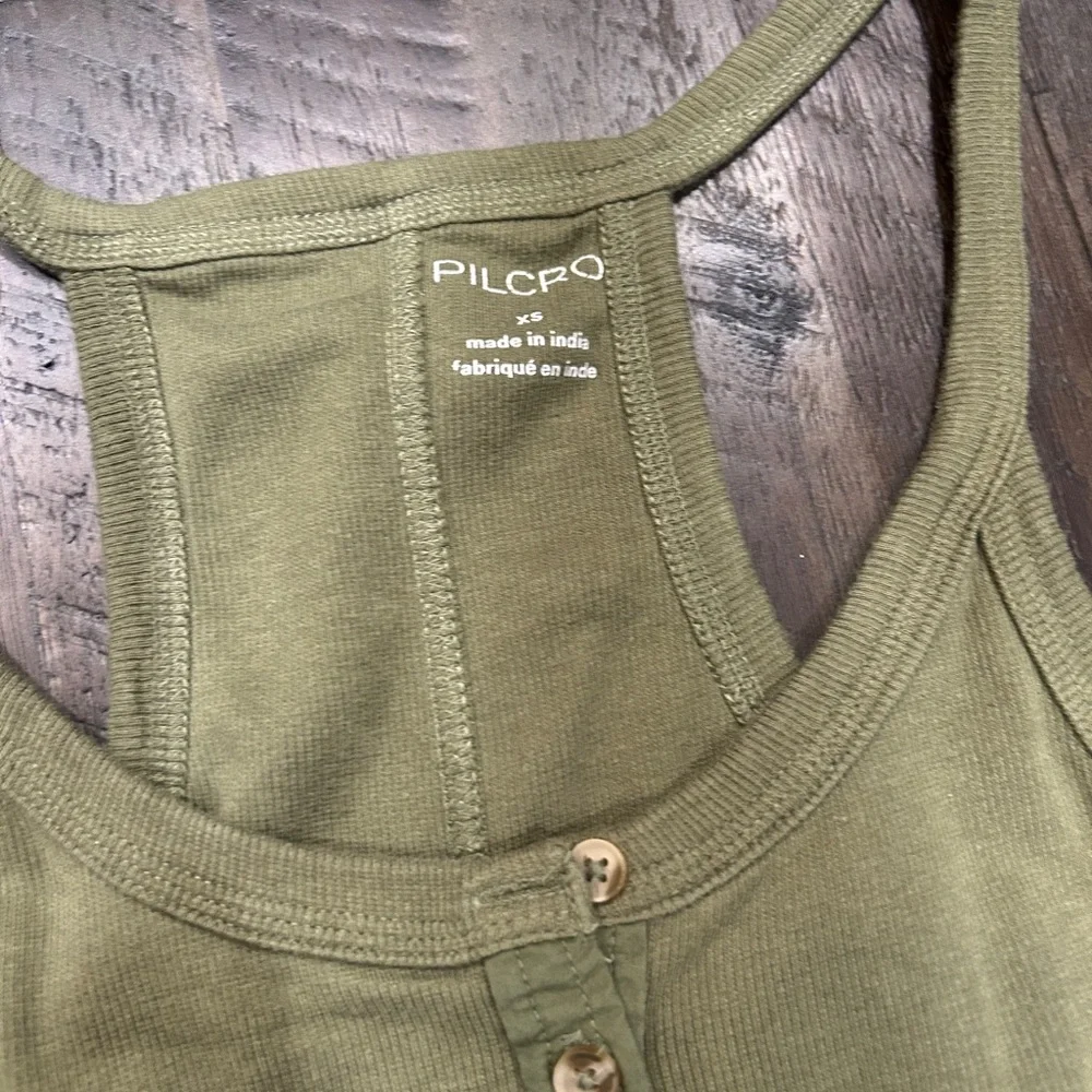 2 Pilcro Racerback Ribbed Tanks - Picture 3 of 5